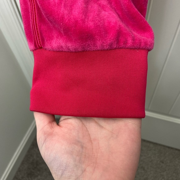 Juicy Couture women’s hot pink soft velour drawstring joggers sweatpants‎ medium - Picture 3 of 9